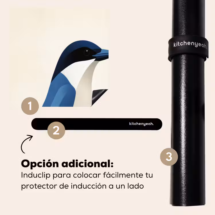 Protector de inducción - Ilustración - Azul - Pájaro — 8