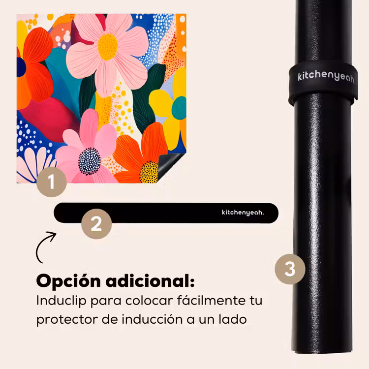 Protector de inducción - Flores - Colorido - Lunares — 8