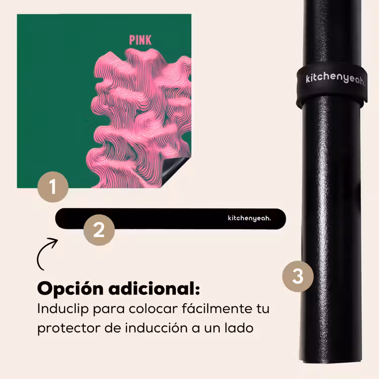 Protector de inducción - Abstracto - Rosa - Líneas - Verde — 8