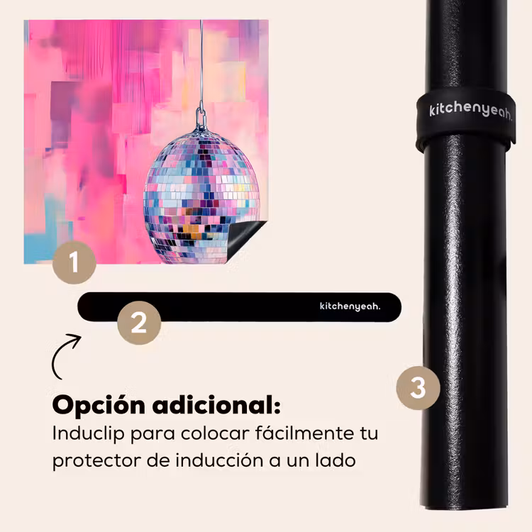 Protector de inducción - Discoball - Rosa - Pintura — 8