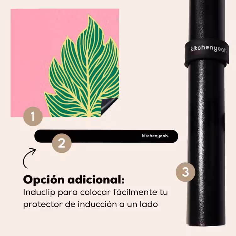 Protector de inducción - Hoja - Verde - Ilustración - Minimalista — 8