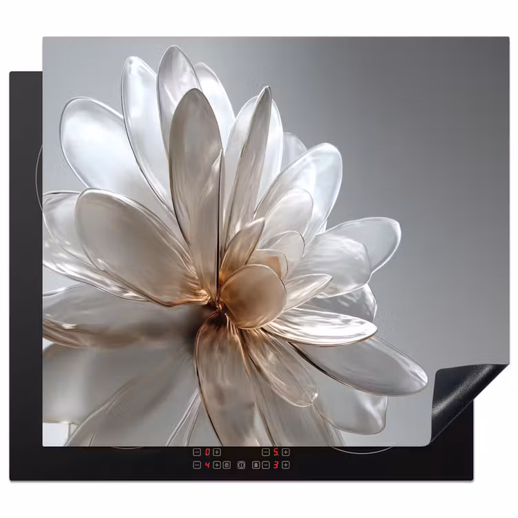 Protector de inducción - Flor - Blanco - Neutro — 1