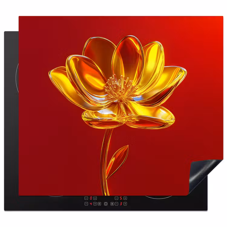 Protector de inducción - Flor - Oro - Gafas — 1