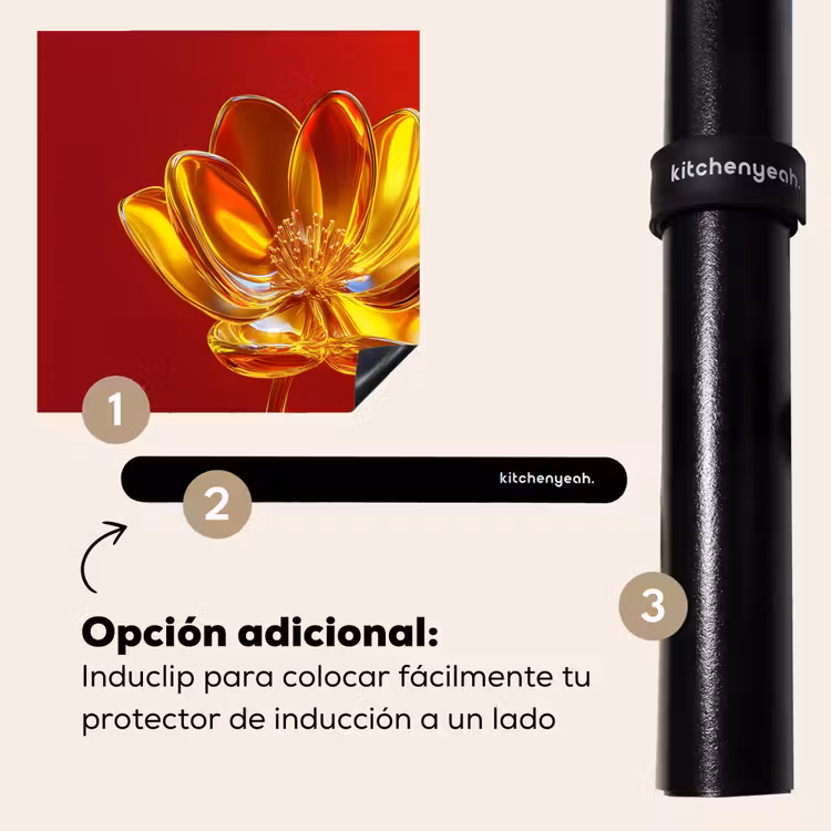 Protector de inducción - Flor - Oro - Gafas — 8
