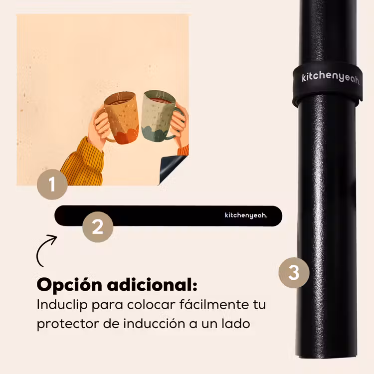 Protector de inducción - Ilustración - Tazas - Cheers - Marrón — 8