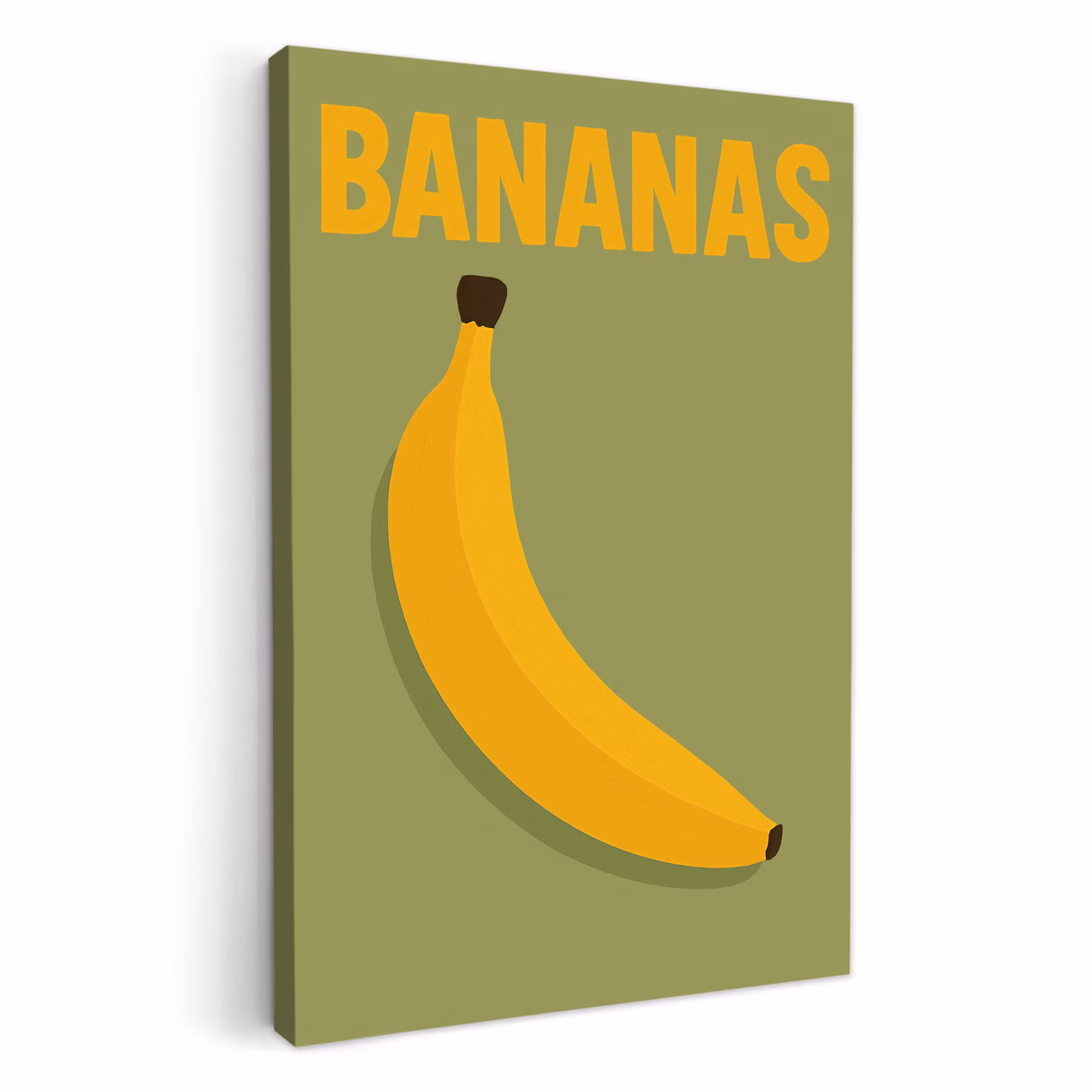 Lienzos decorativos - Banana - Minimalista - Amarillo — 1