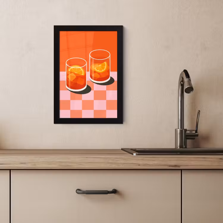 Cuadros enmarcados - Naranja - Gafas - Naranja — 2