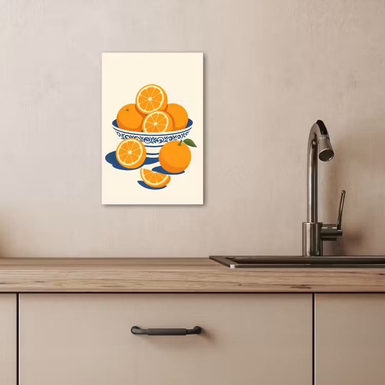 Lienzos decorativos - Bol - Minimalista - Naranja - Naranjas — 2