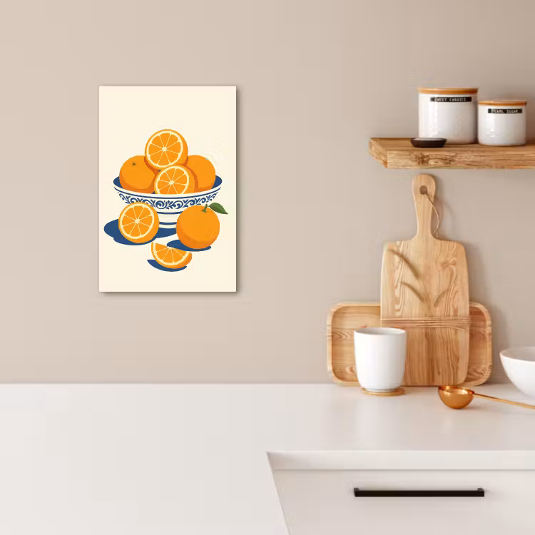 Lienzos decorativos - Bol - Minimalista - Naranja - Naranjas — 4