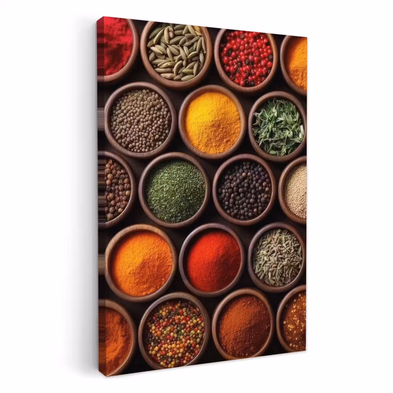 KitchenYeah - Cocina - Lienzo - Bandejas - Madera - Hierbas - Colorido — 1