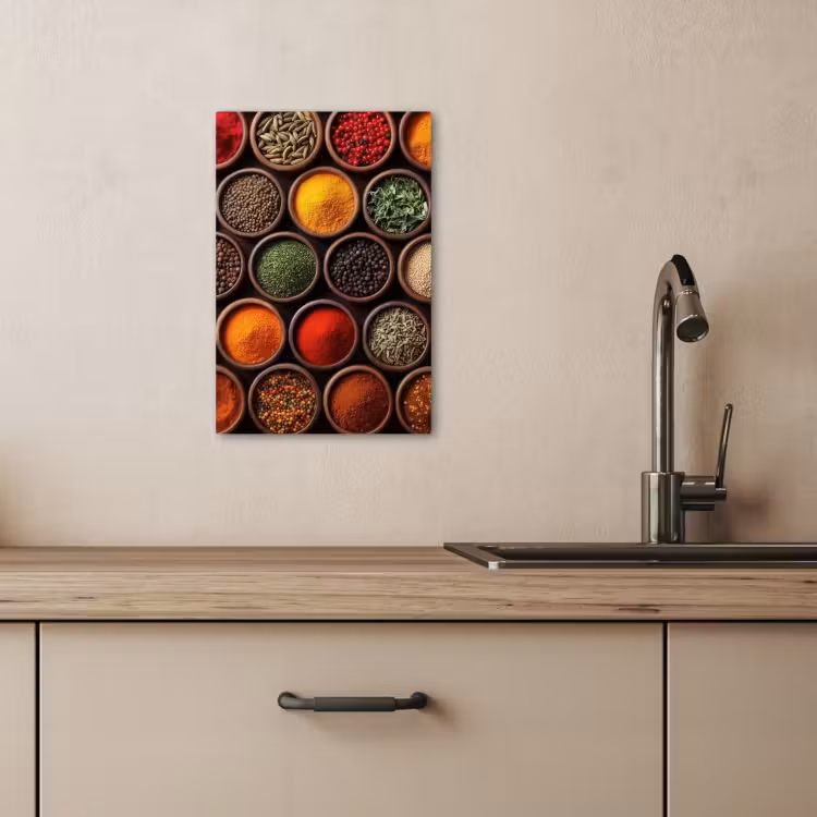 KitchenYeah - Cocina - Lienzo - Bandejas - Madera - Hierbas - Colorido — 3