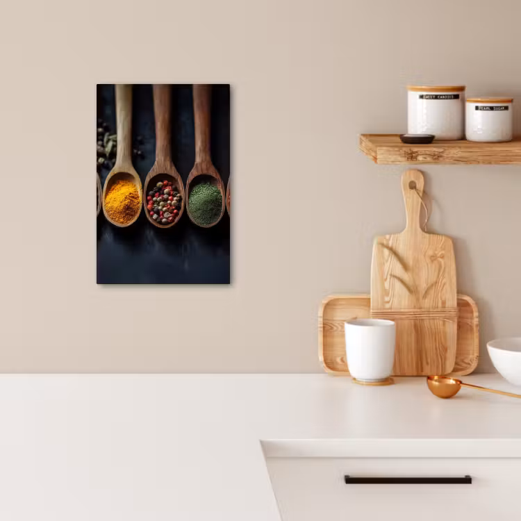 KitchenYeah - Cocina - Lienzo - Madera - Cucharas - Especias - Hierbas — 2