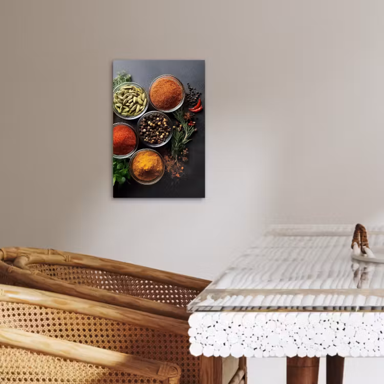 KitchenYeah - Cocina - Lienzo - Vasos - Bandejas - Hojas - Hierbas — 1