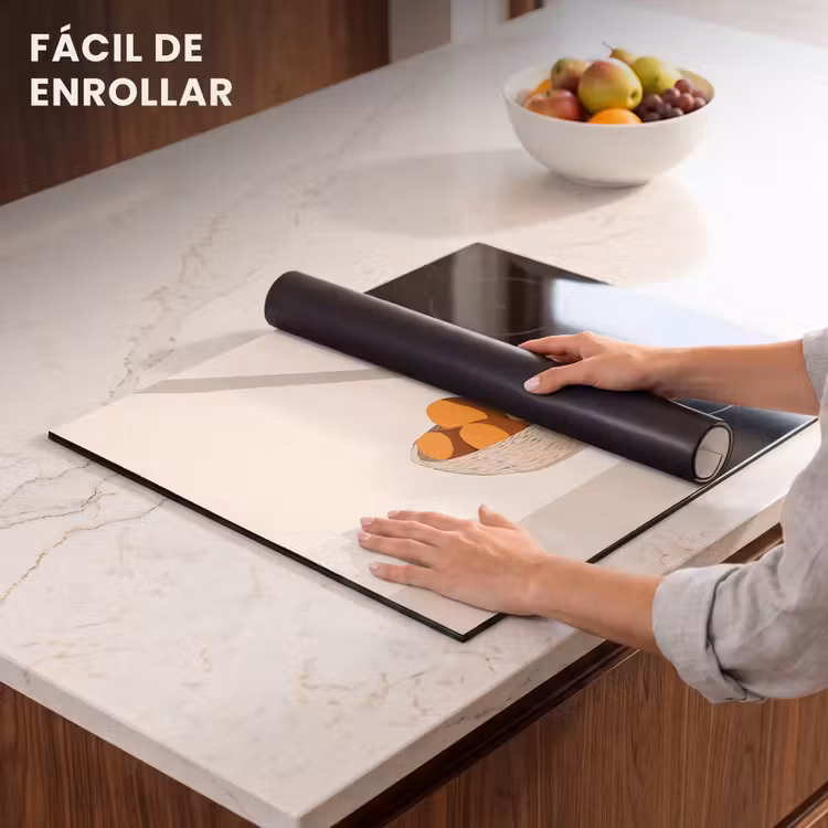 Protector de inducción - Cesta - Fruta - Minimalista - Naranja — 7