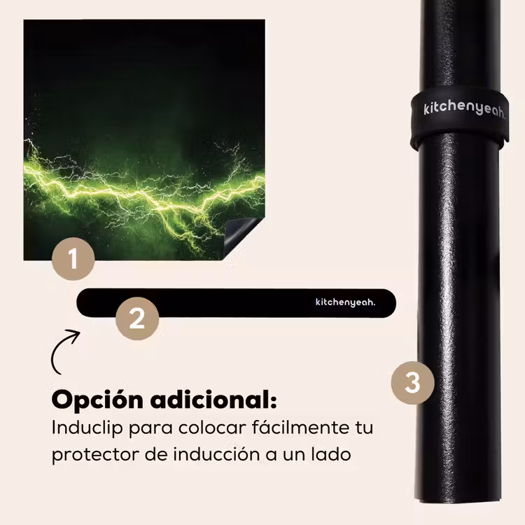 Protector de inducción - Juego - Electricidad - Línea - Chispas - Verde — 8