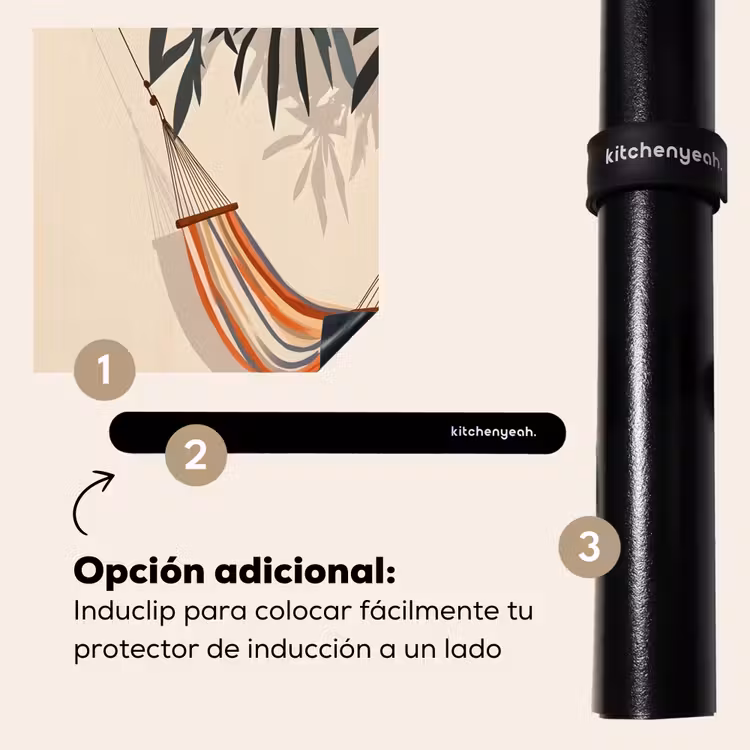 Protector de inducción - Hamaca - Colorida - Hojas - Sombra — 8