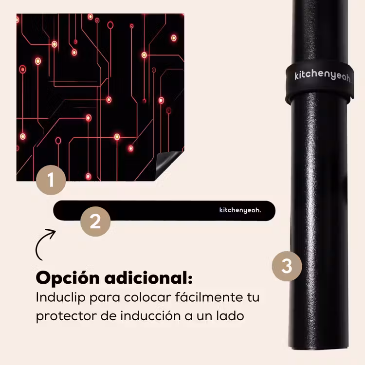 Protector de inducción - Juegos - Líneas - Red - Puntos - Rojo — 8