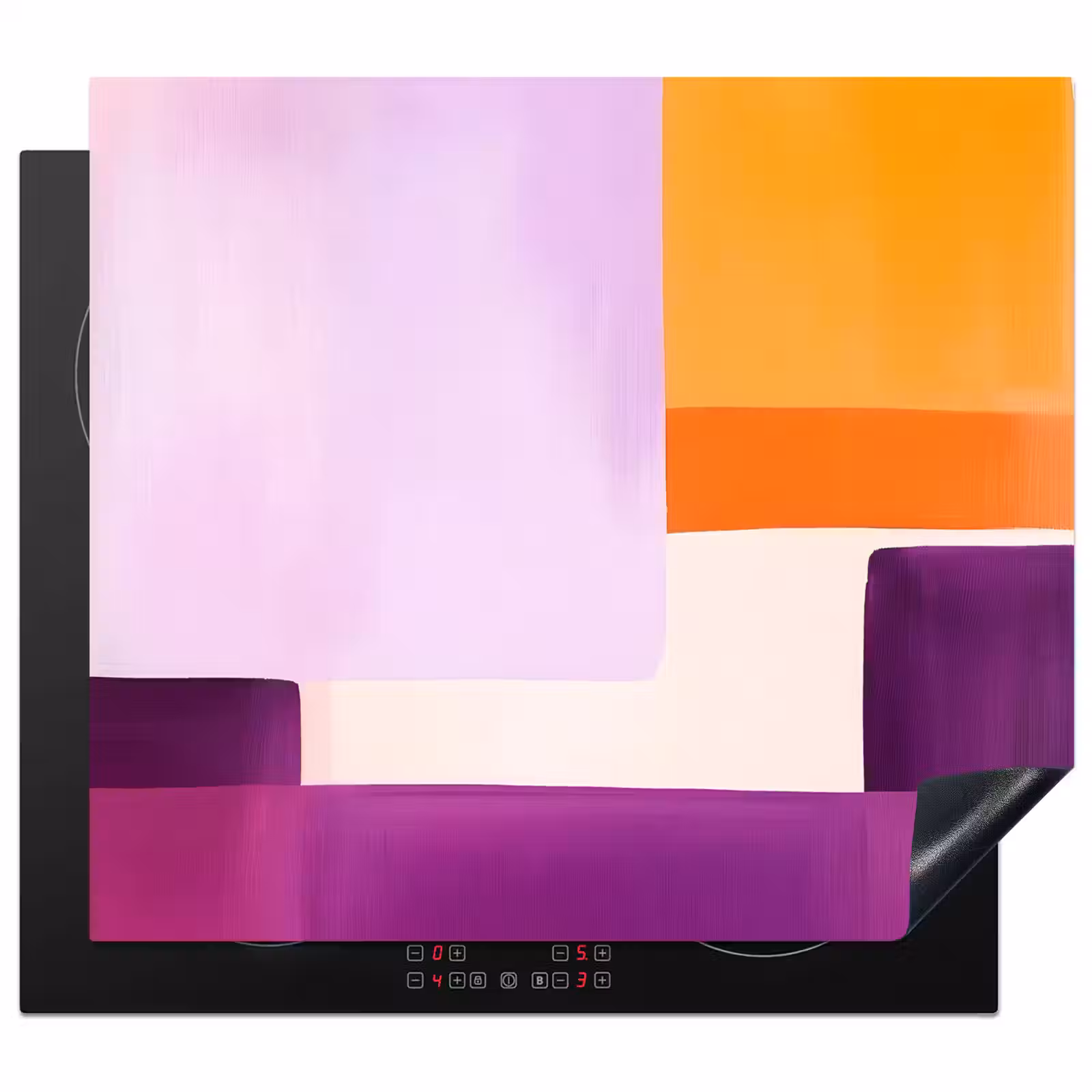 Protector de inducción - Aviones - Abstracto - Rectangular - Naranja — 1
