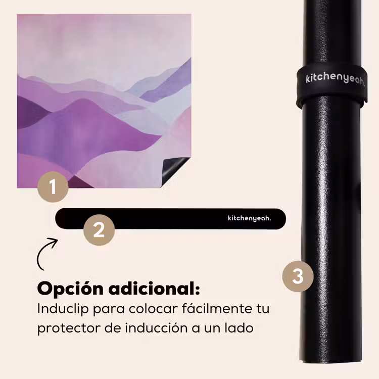 Protector de inducción - Abstracto - Colinas - Paisaje - Morado — 8