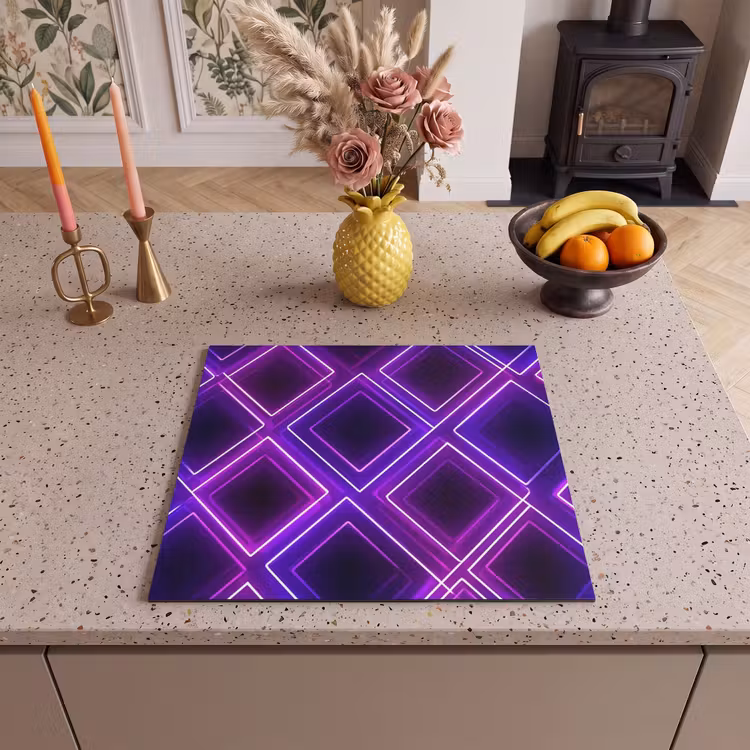 Protector de inducción - Juegos - Diamantes - Neón - Morado — 3