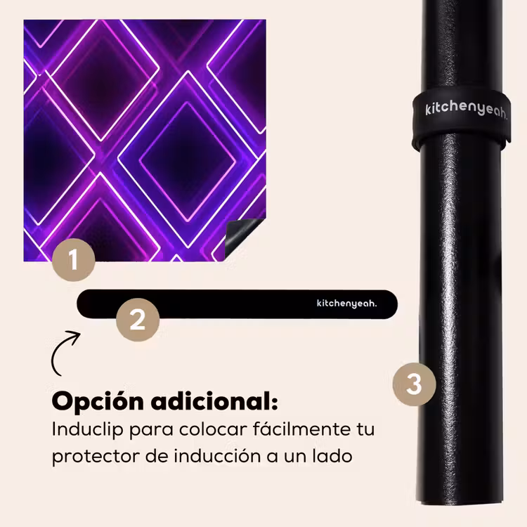 Protector de inducción - Juegos - Diamantes - Neón - Morado — 8
