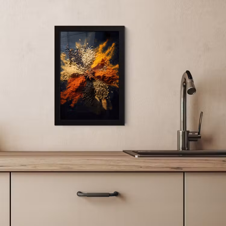 Cuadros enmarcados - Especias - Explosión - Naranja — 2