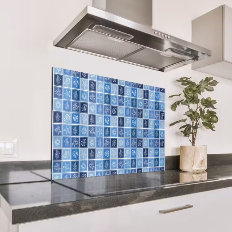 Salpicaderos de cocina- Nostálgico - Costero - Verano - Azul — 1