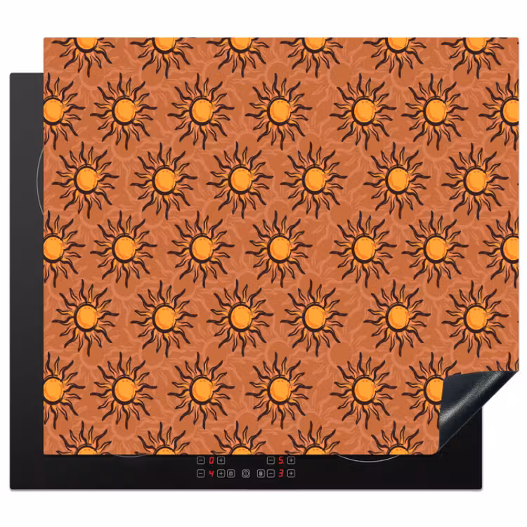 Protector de inducción - Nostalgico - Costiero - Mare - Sole - Marrone - Arancione — 1