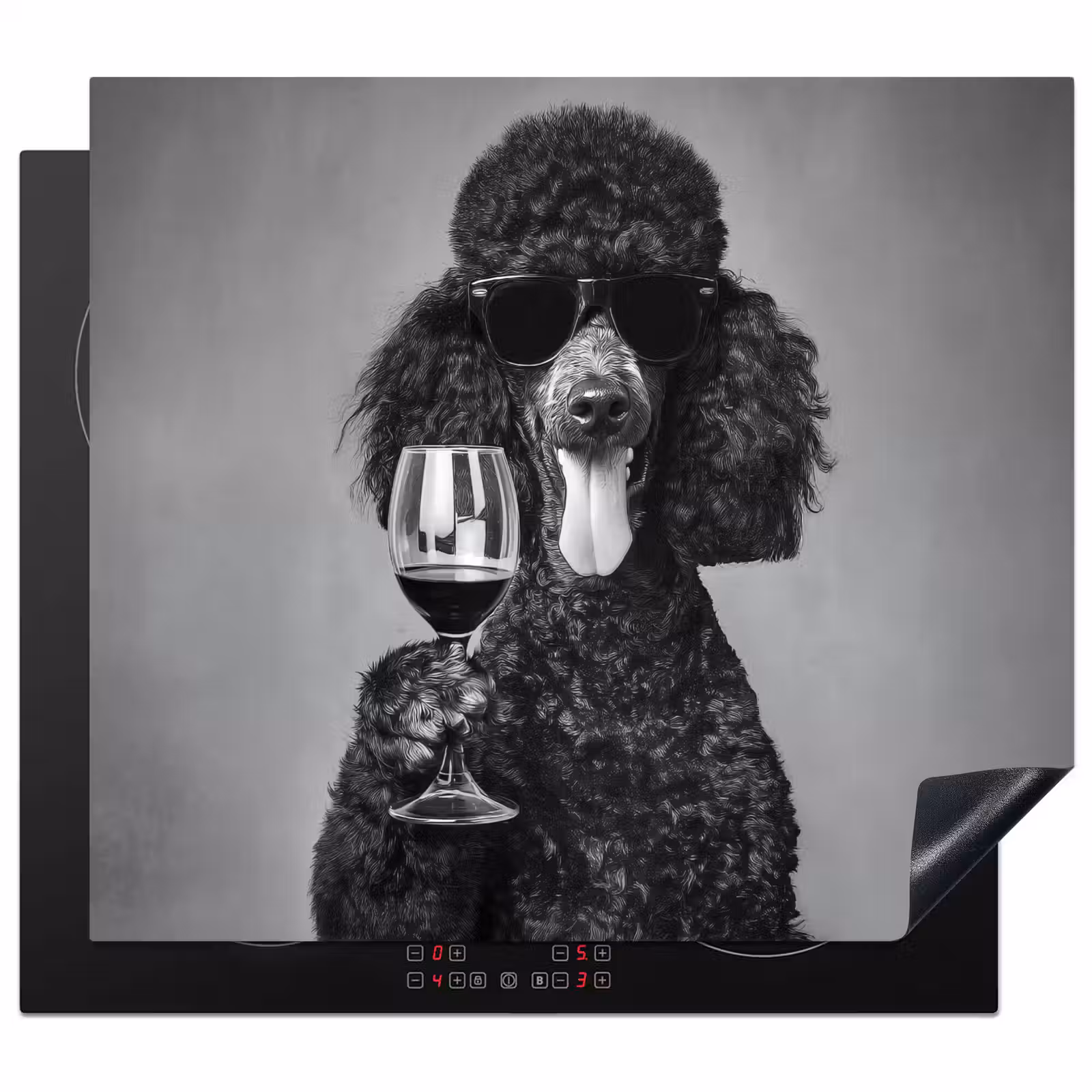 Protector de inducción - Cane - Riccioli - Occhiali da sole - Vino — 1