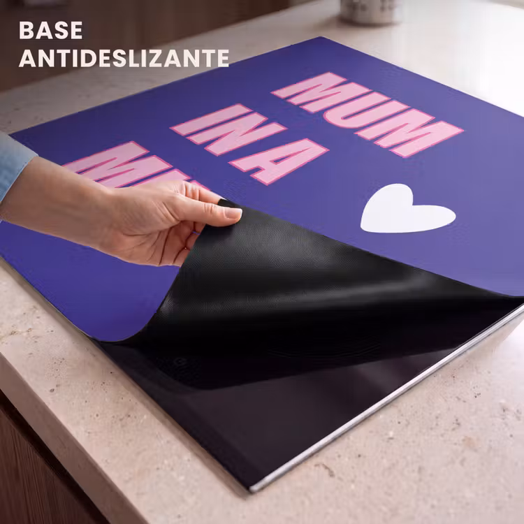 Protector de inducción - Madre - Texto - Azul - Corazón — 5