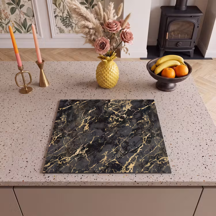 Protector de inducción - Marmo - Nero - Struttura oro — 3
