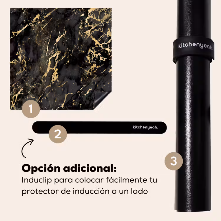 Protector de inducción - Marmo - Nero - Struttura oro — 8