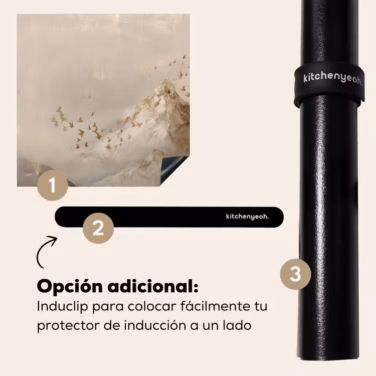Protector de inducción - Paisaje de montaña - Niebla - Pinceladas — 8