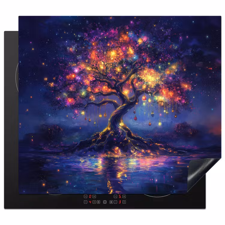 Protector de inducción - Cósmico - árbol de luz - Navidad - Colorido — 1