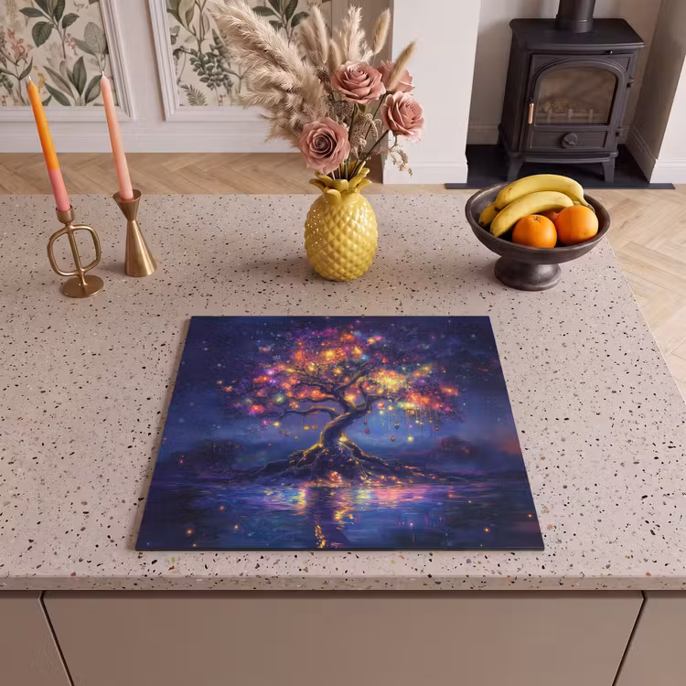 Protector de inducción - Cósmico - árbol de luz - Navidad - Colorido — 3