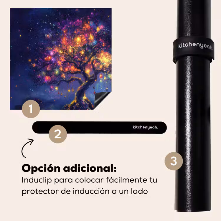 Protector de inducción - Cósmico - árbol de luz - Navidad - Colorido — 8