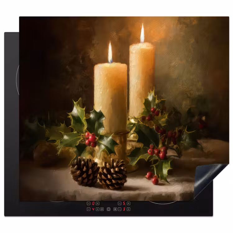 Protector de inducción - Luz de las velas - Navidad - Multicolor — 1