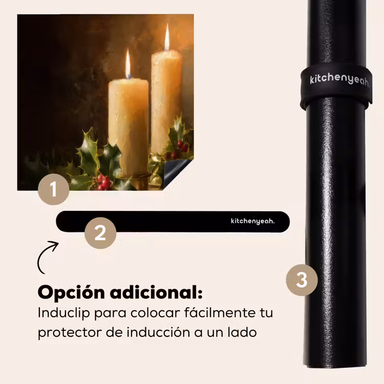 Protector de inducción - Luz de las velas - Navidad - Multicolor — 8