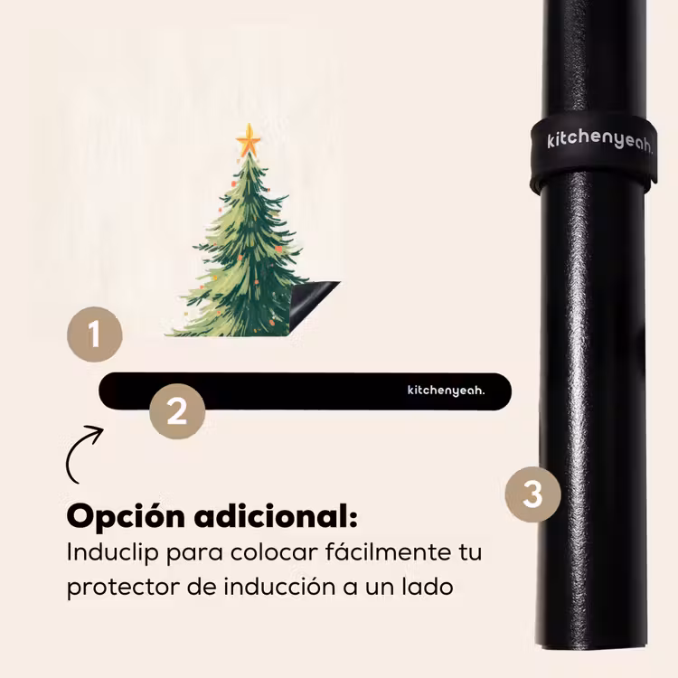 Protector de inducción - Árbol de Navidad - Ilustración - Estrella - Nieve — 8