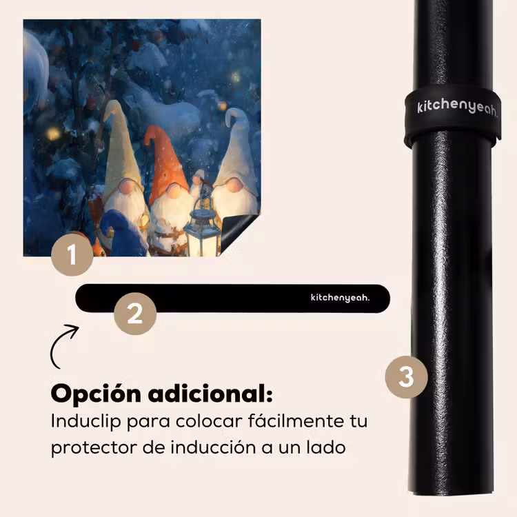 Protector de inducción - Invierno - Gnomos - Ardillas - Multicolor — 8