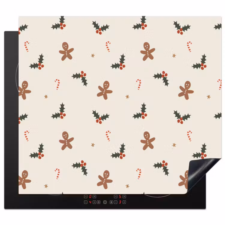 Protector de inducción - Ilustración - Figuras - Beige — 1