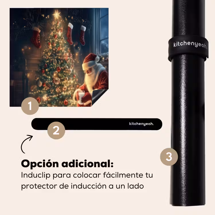 Protector de inducción - Santa - Chimenea - Oscuro — 8
