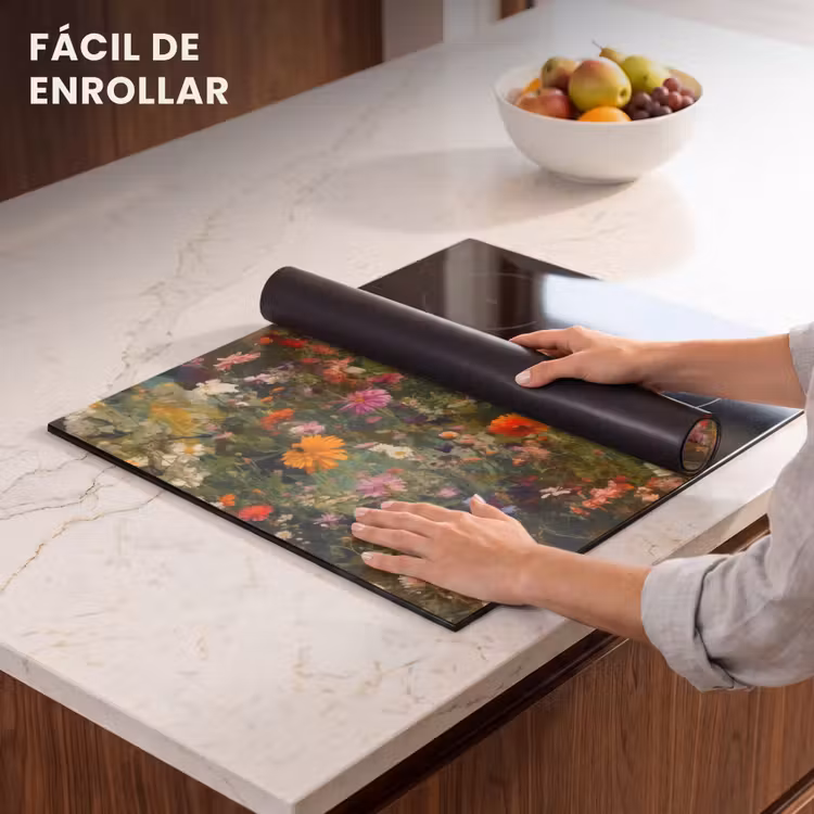 Protector de inducción - Campo de flores - Colores - Pintura — 7