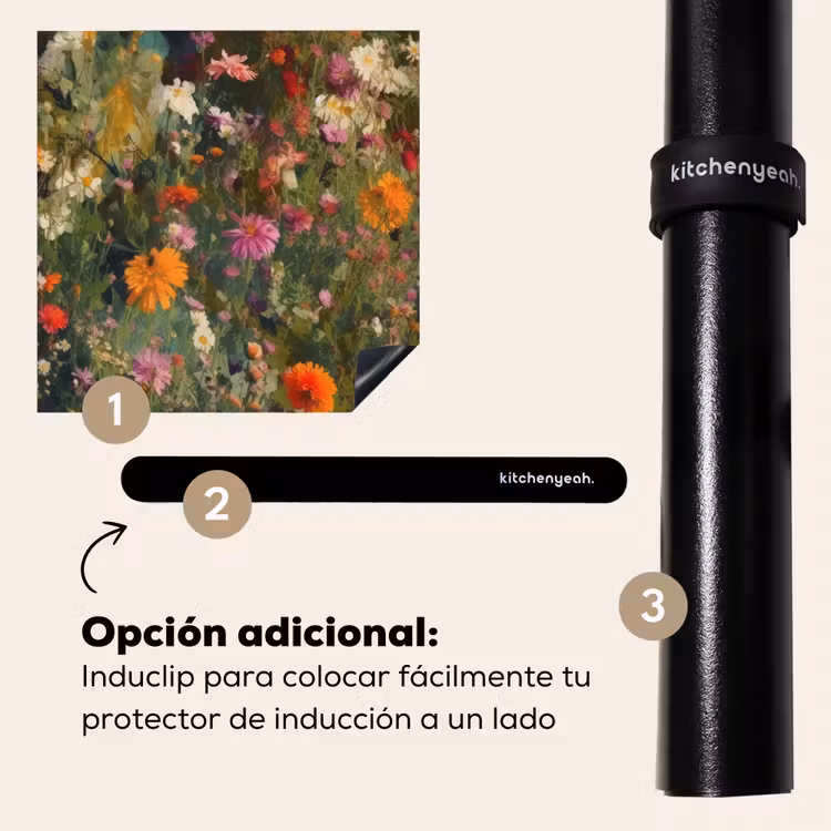 Protector de inducción - Campo de flores - Colores - Pintura — 8