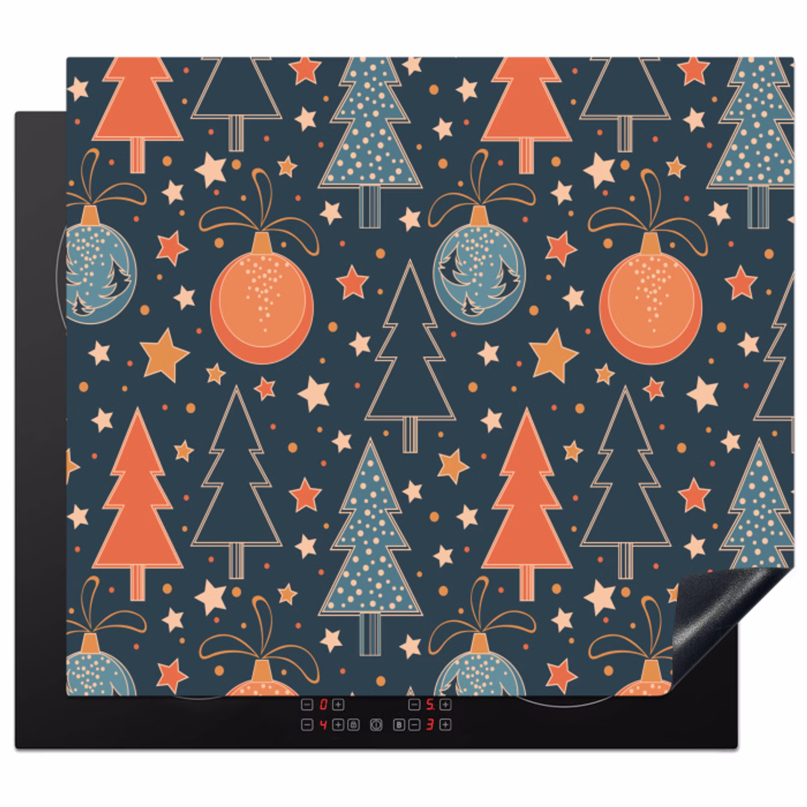 Protector de inducción - Ilustración - Navidad - Símbolos - Azul — 1