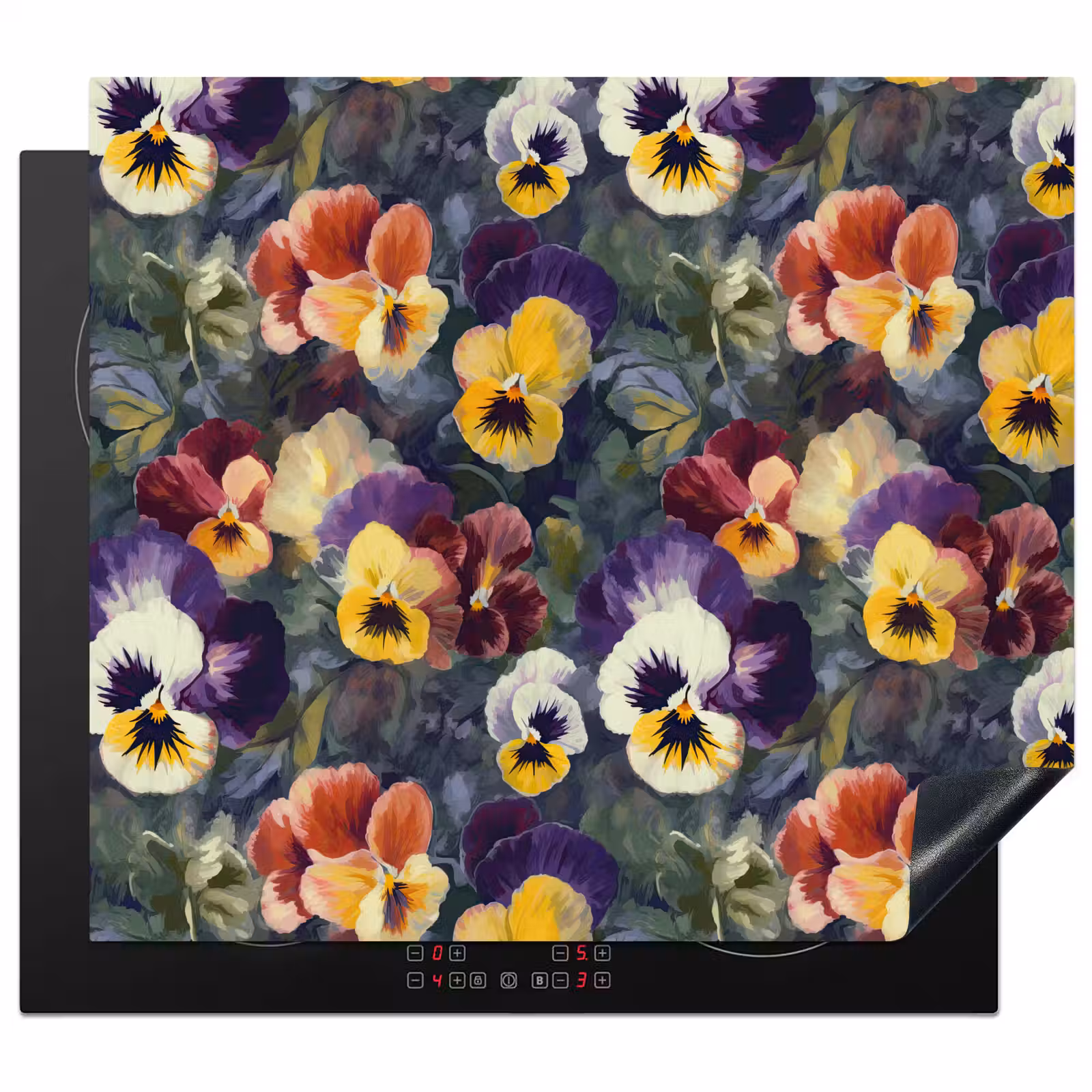 Protector de inducción - Violetas - Morado - Amarillo - Verde — 1
