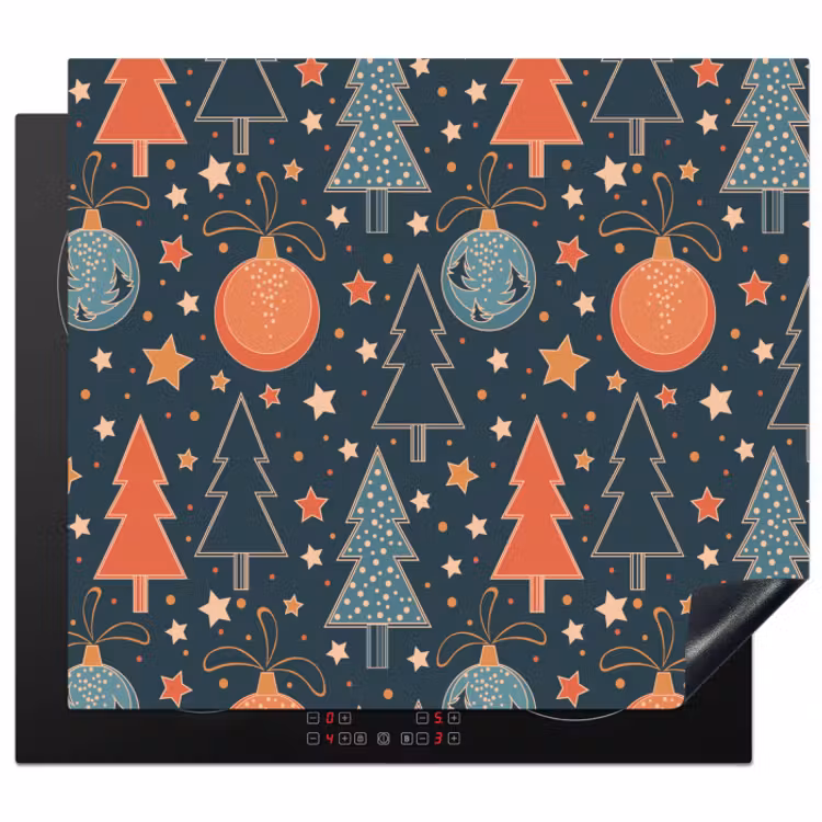 Protector de inducción - Ilustración - Navidad - Símbolos - Azul — 1