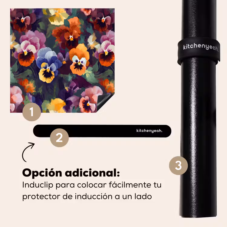 Protector de inducción - Violetas - Colores - Pétalos — 8