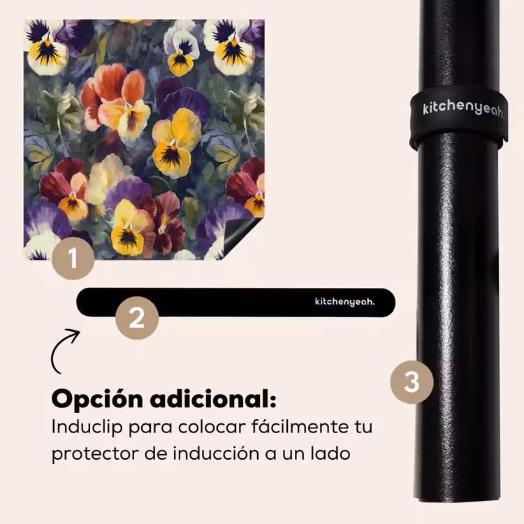 Protector de inducción - Violetas - Morado - Amarillo - Verde — 8