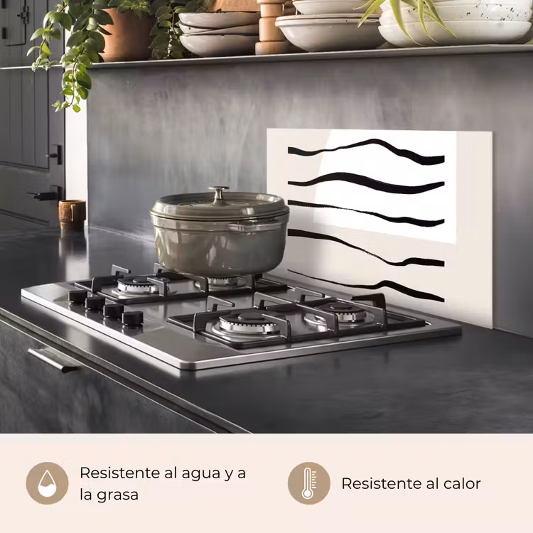 Salpicaderos de cocina - Abstracto - Línea - Pastel — 2